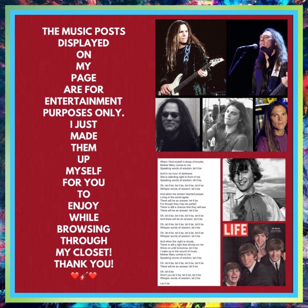 The music posts on my page are for Entertainment